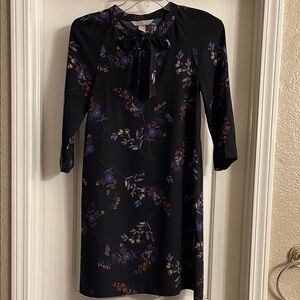 H&M Floral Black Dress size 4